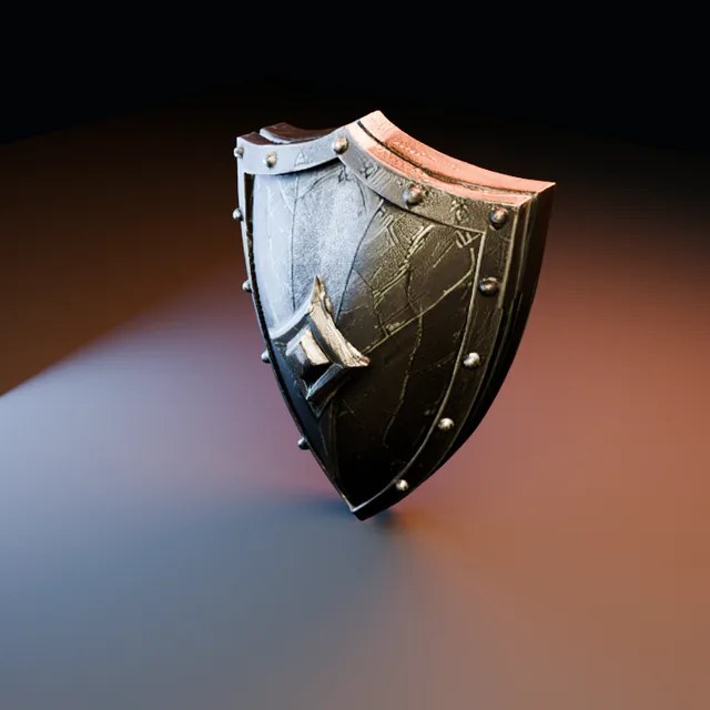 3D render of Runic Shield 03 from the Blacksmith Armor Pack