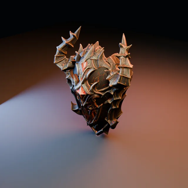 3D render of Runic Shield 09 from the Blacksmith Armor Pack