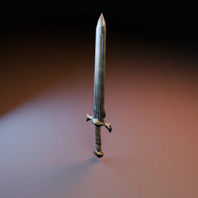 3D render of Dark Blade 01 from the Blacksmith Weapons Pack