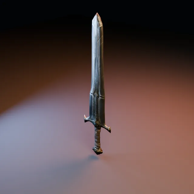 3D render of Dark Blade 03 from the Blacksmith Weapons Pack