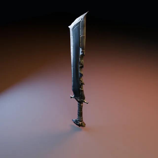 3D render of Dark Blade 04 from the Blacksmith Weapons Pack