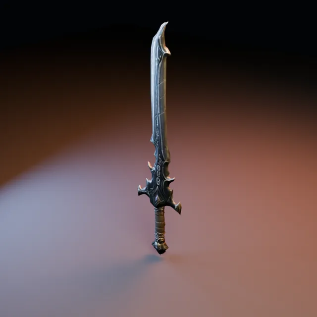 3D render of Dark Blade 05 from the Blacksmith Weapons Pack