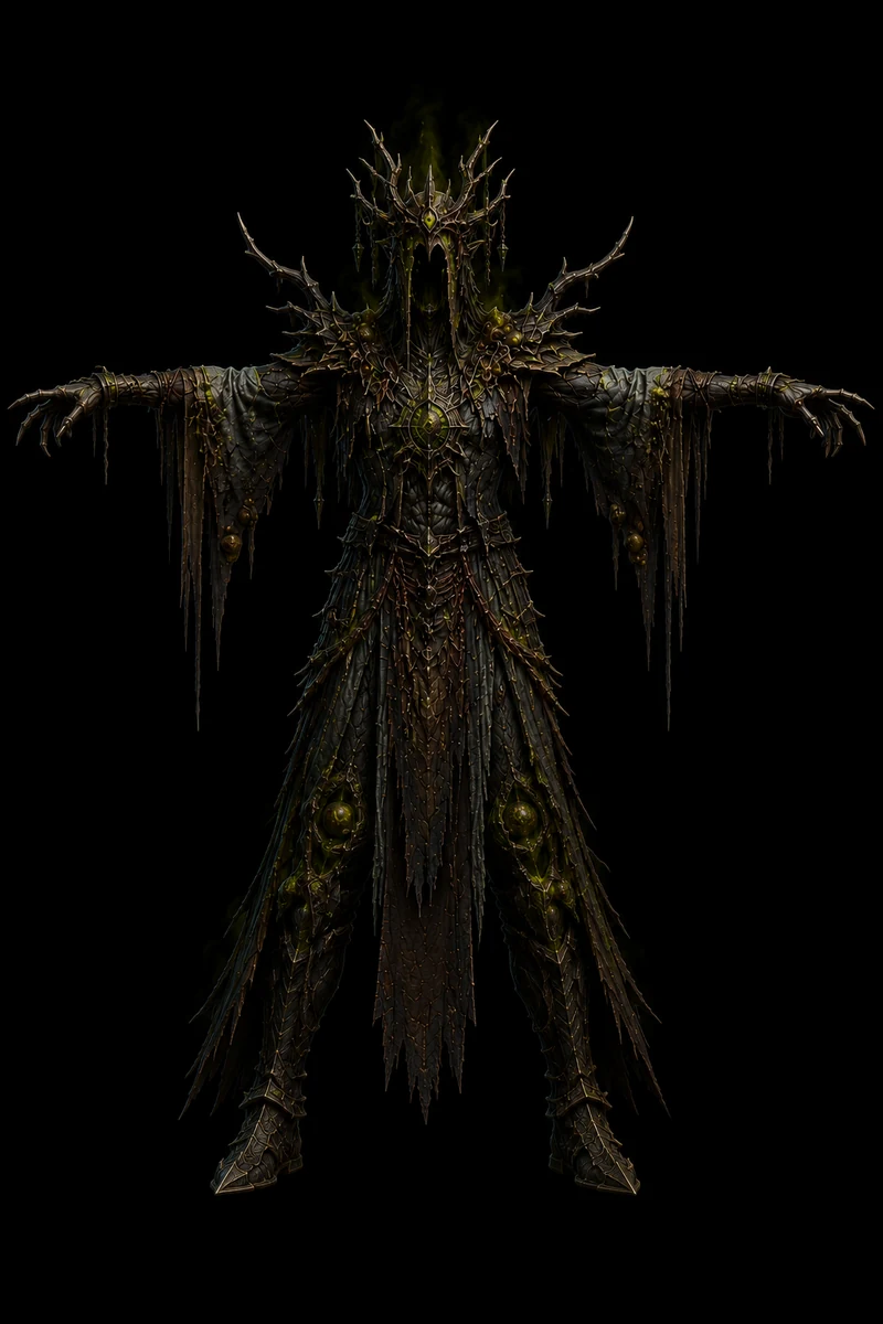 Mixamo-ready 3D character preview of The Corruptor
