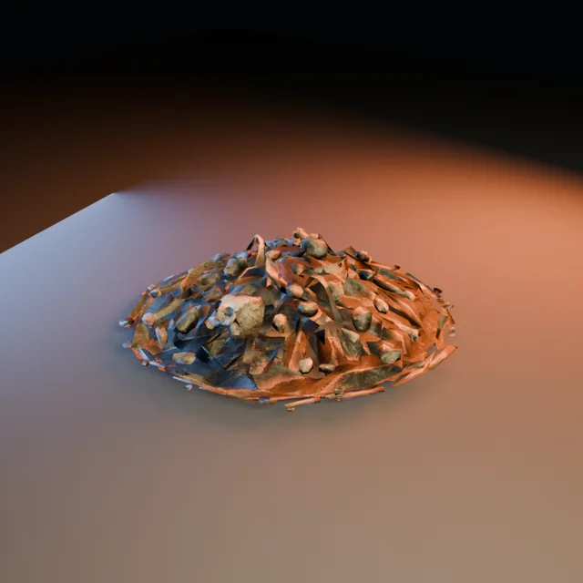 3D render of Coalbound Remains from the Ultimate Dungeon Pack