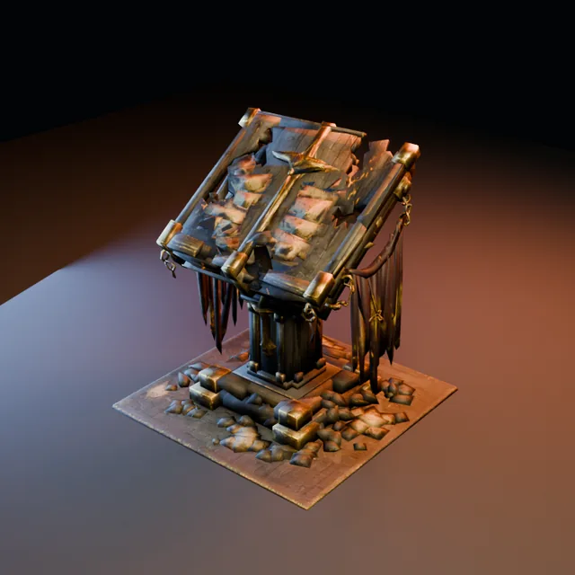 3D render of The Cursed Codex from the Ultimate Dungeon Pack