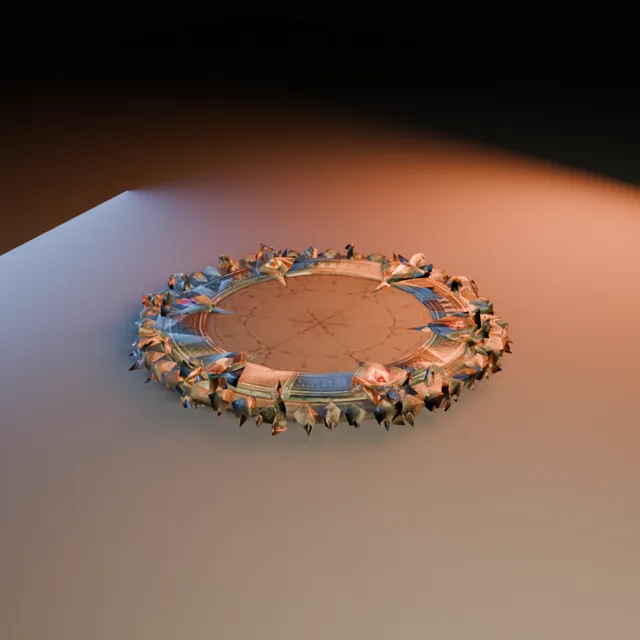 3D render of Elemental Runic Circle from the Ultimate Dungeon Pack