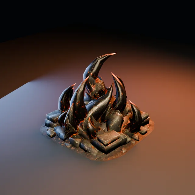 3D render of Embercrystal Citadel from the Ultimate Dungeon Pack