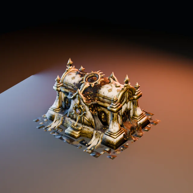 3D render of Embervault Reliquary from the Ultimate Dungeon Pack