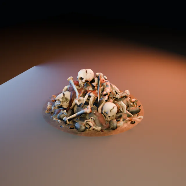 3D render of Mountain of Bones from the Ultimate Dungeon Pack