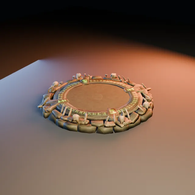 3D render of Necropolis Circle from the Ultimate Dungeon Pack