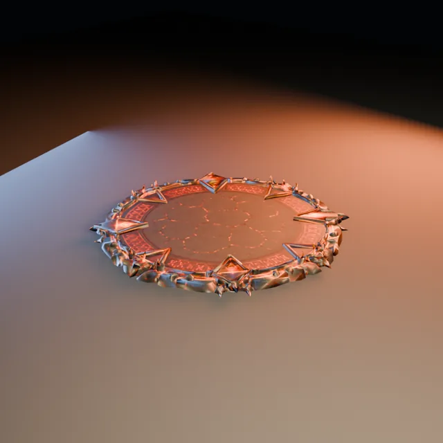 3D render of Runic Ember Circle from the Ultimate Dungeon Pack