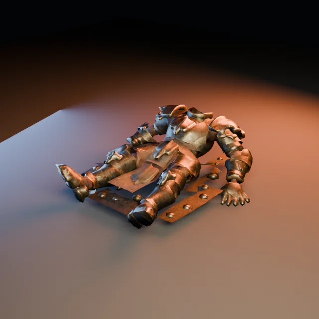 3D render of The Shattered Knight from the Ultimate Dungeon Pack