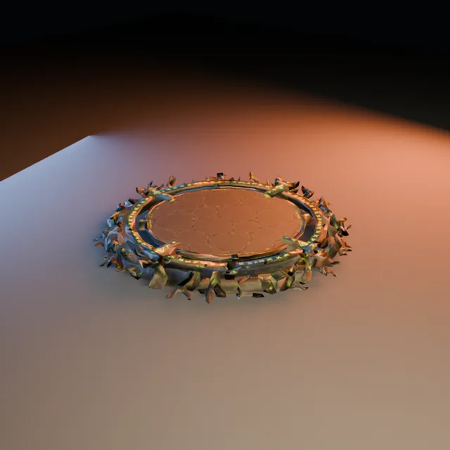 3D render of Verdant Runic Circle from the Ultimate Dungeon Pack