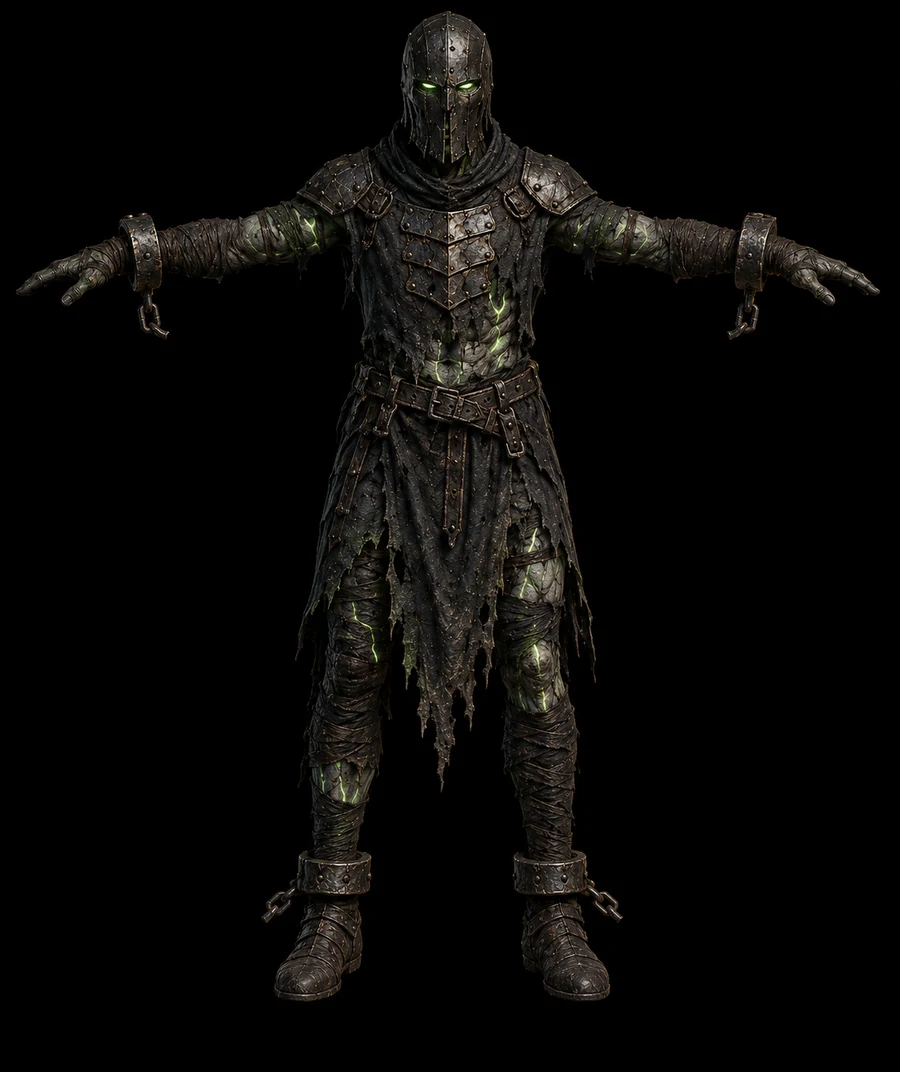 Mixamo-ready 3D character preview of Chainwraith
