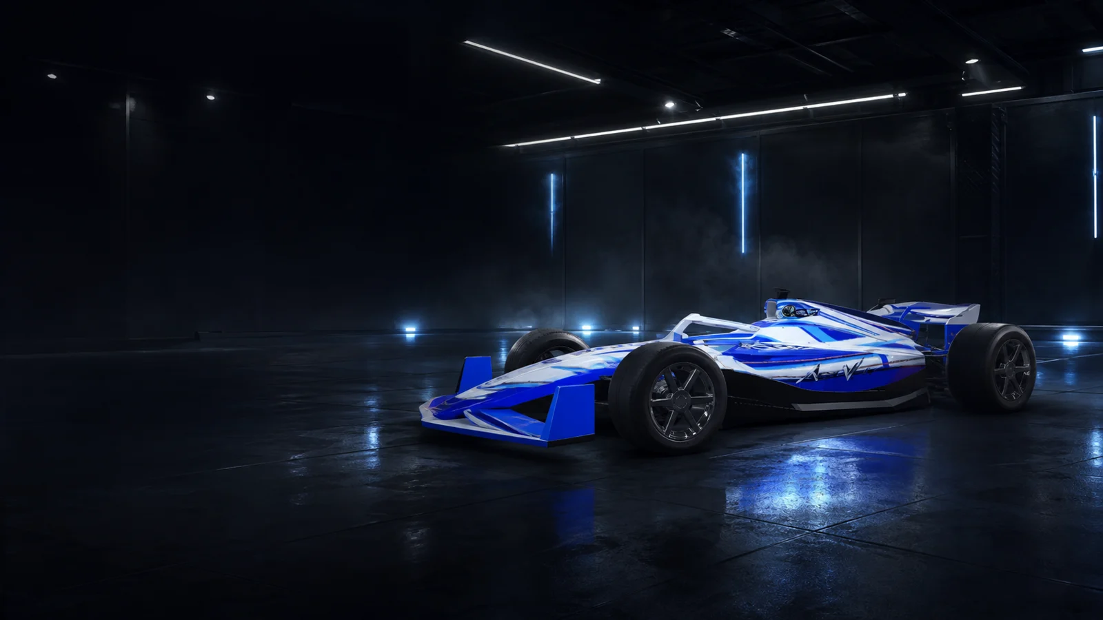 Blue Zenith open-wheel race car
