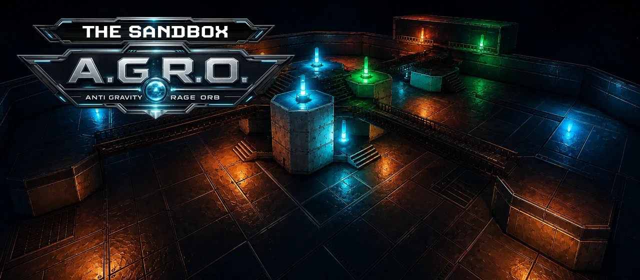 Top-down in-development preview of The Sandbox AGRO arena